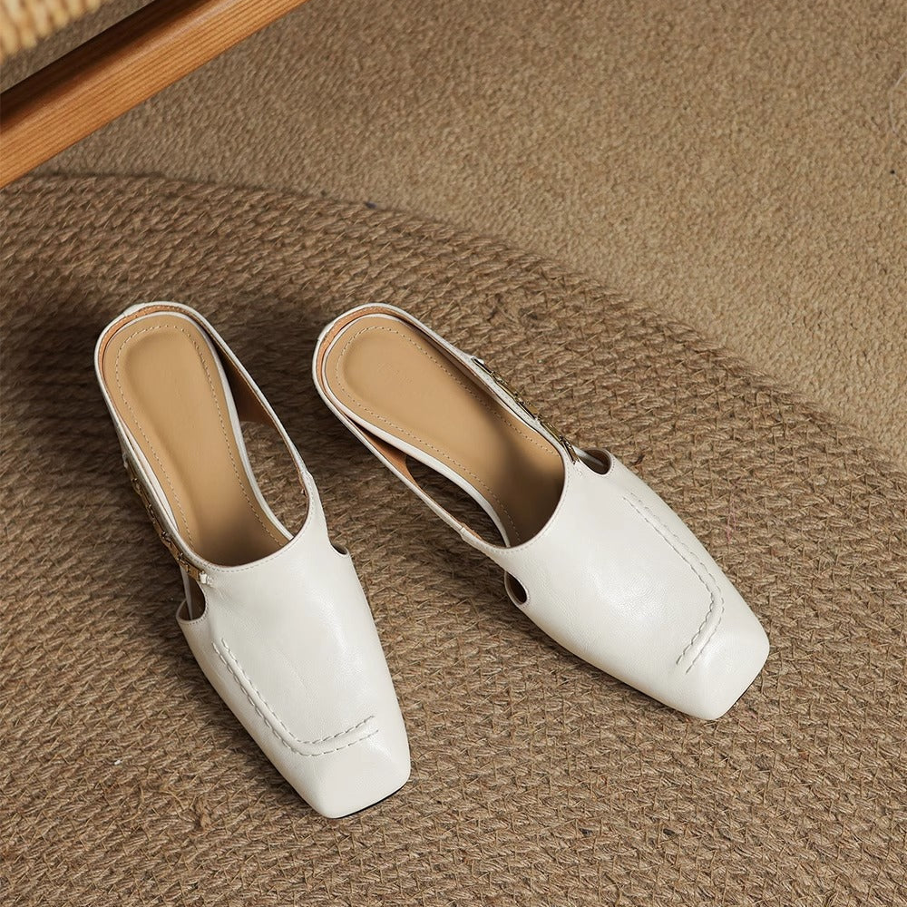 Mules en cuir Avella