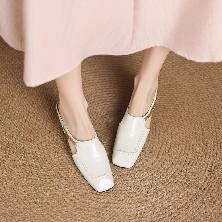 Mules en cuir Avella