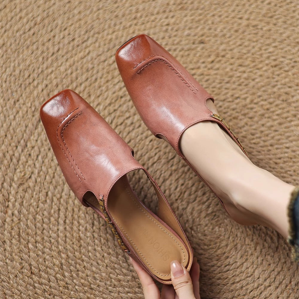 Mules en cuir Avella