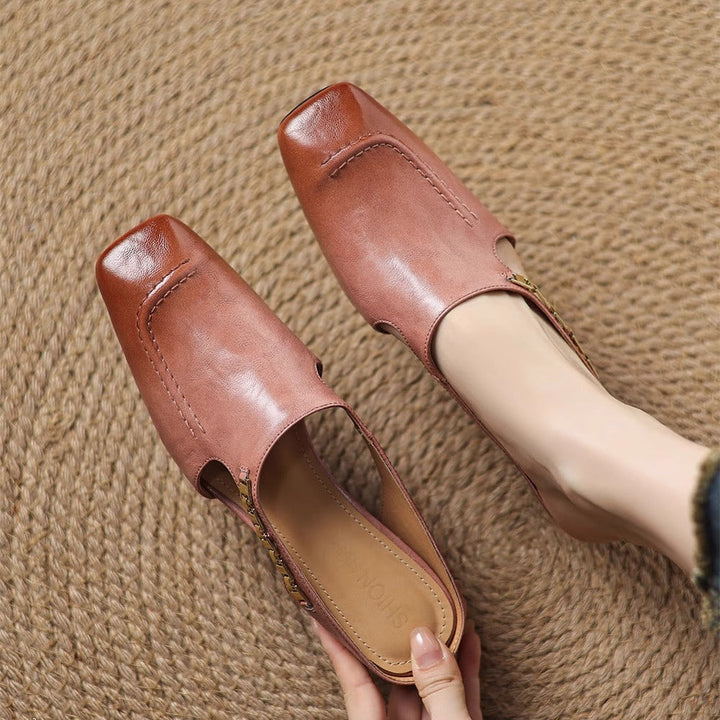 Mules en cuir Avella