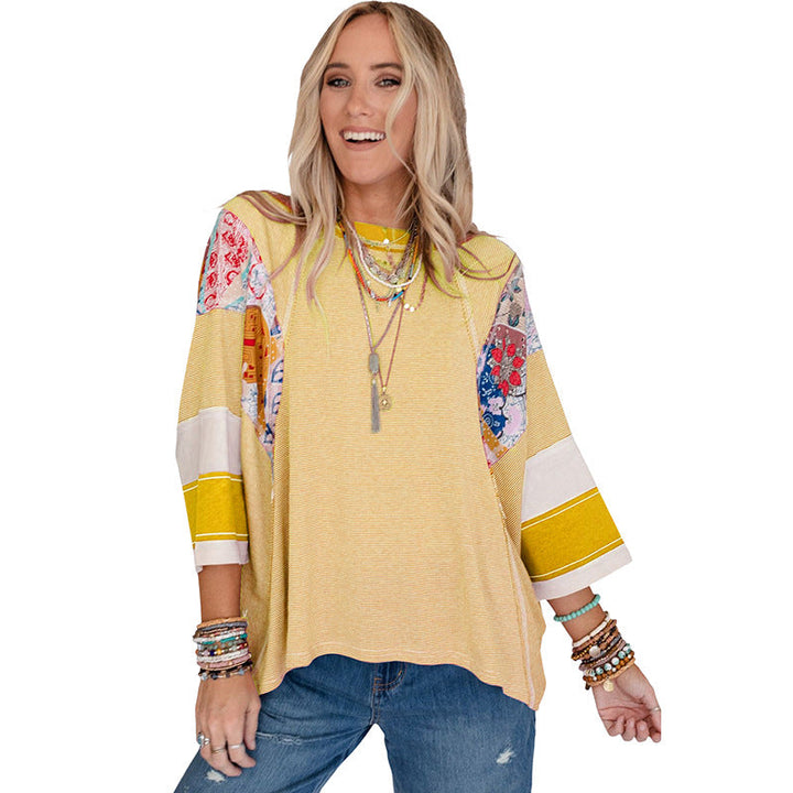 BAILEY™ – Léger Haut Batwing en Patchworkk