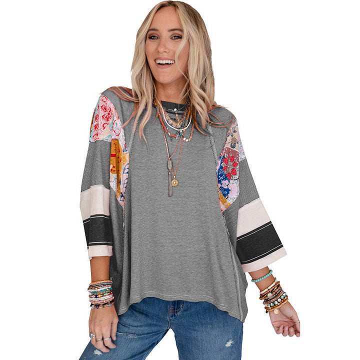 BAILEY™ – Léger Haut Batwing en Patchworkk