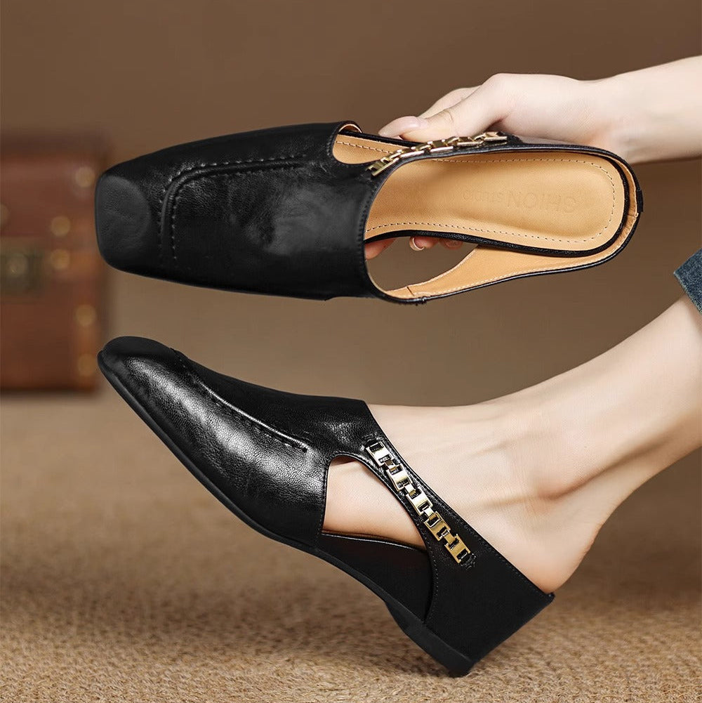 Mules en cuir Avella