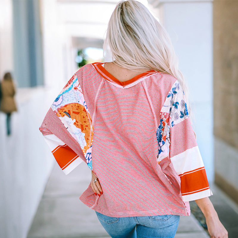 BAILEY™ – Léger Haut Batwing en Patchworkk