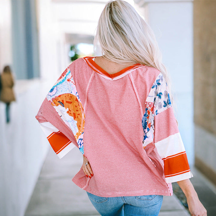 BAILEY™ – Léger Haut Batwing en Patchworkk