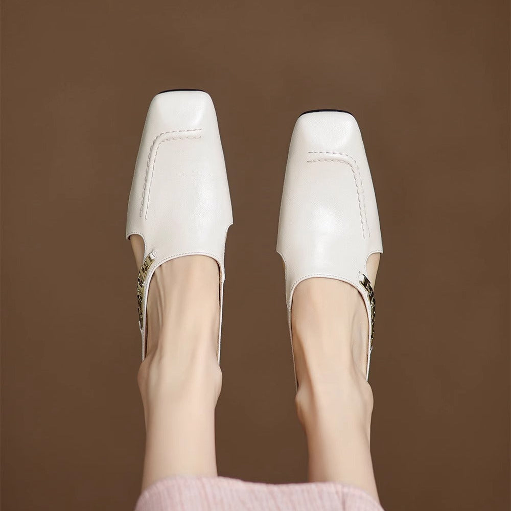 Mules en cuir Avella