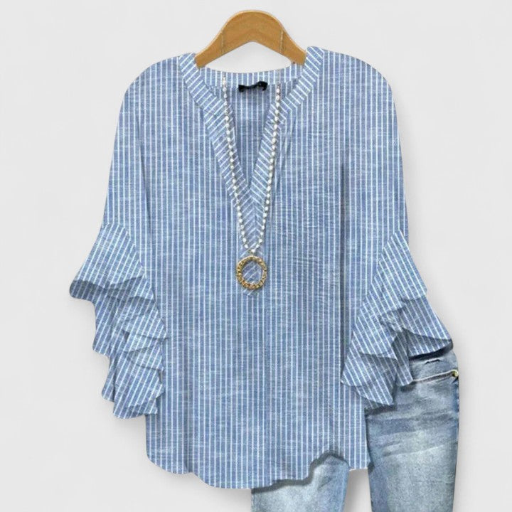 Aurelia – Blouse Déclaration à Manches Volantes
