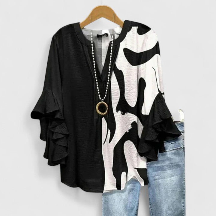 Aurelia – Blouse Déclaration à Manches Volantes