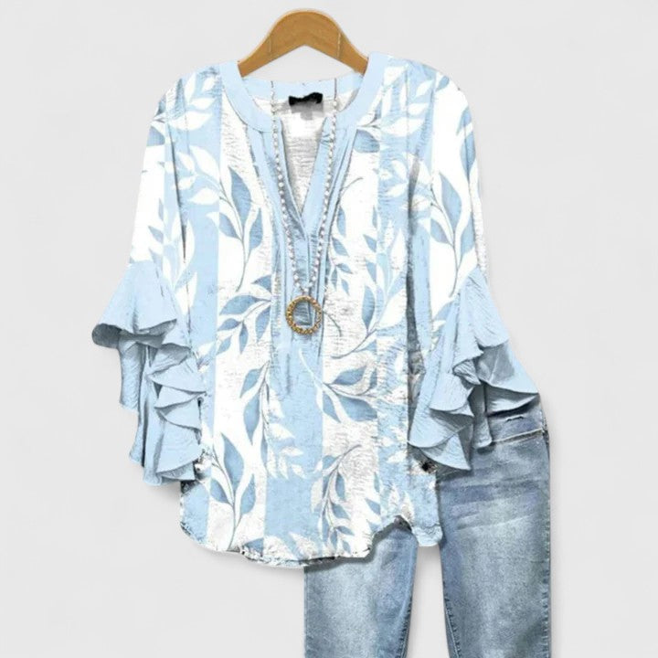 Aurelia – Blouse Déclaration à Manches Volantes