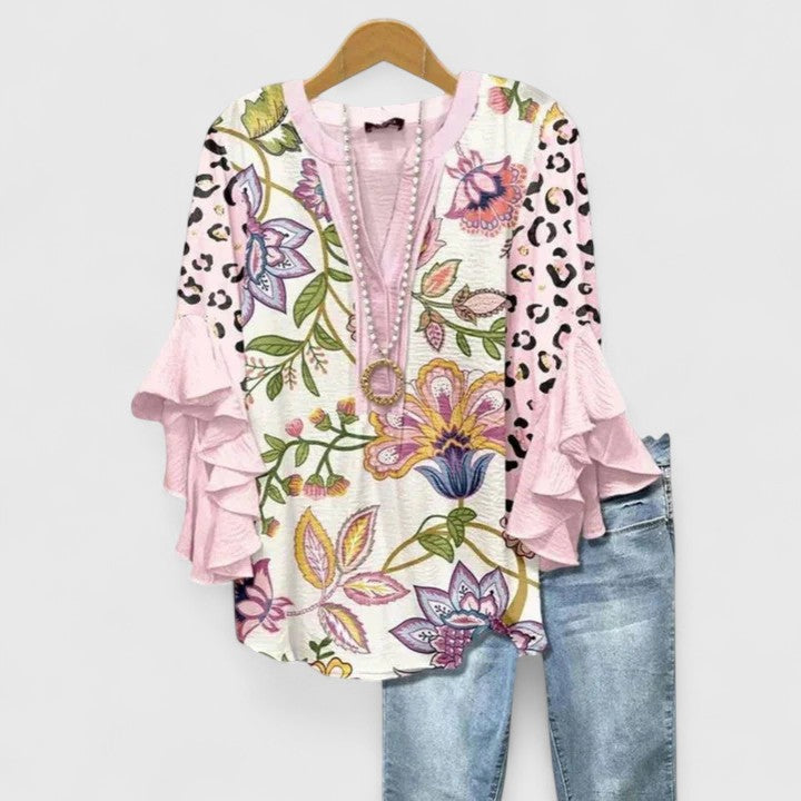Aurelia – Blouse Déclaration à Manches Volantes