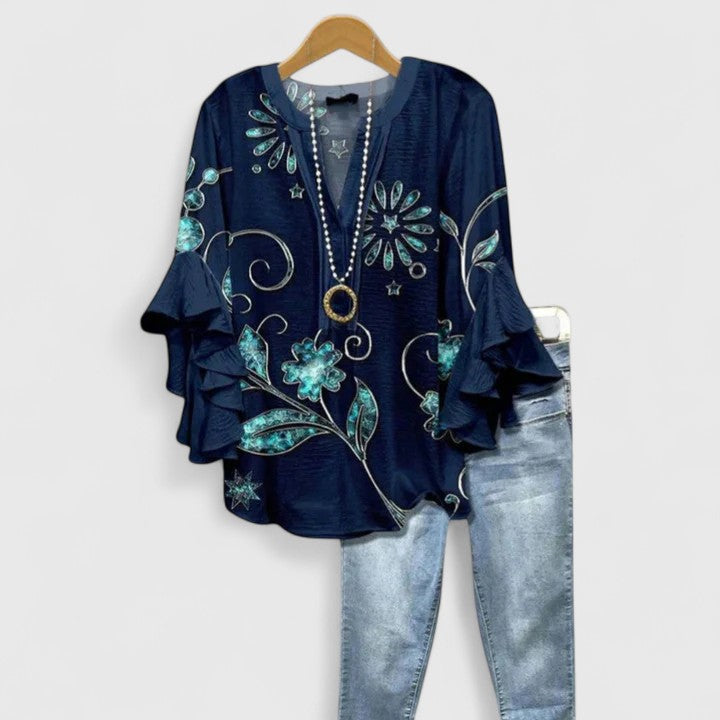 Aurelia – Blouse Déclaration à Manches Volantes
