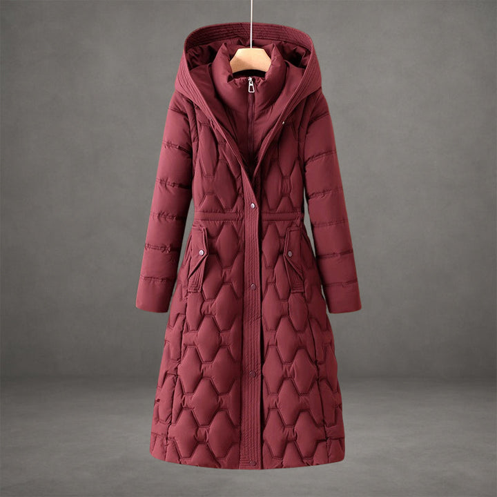 Olivia™ | Manteau long à capuche en duvet