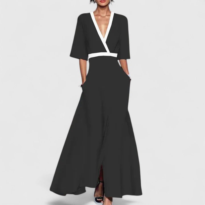 Aimee | Élégante Robe Maxi à Fleurs
