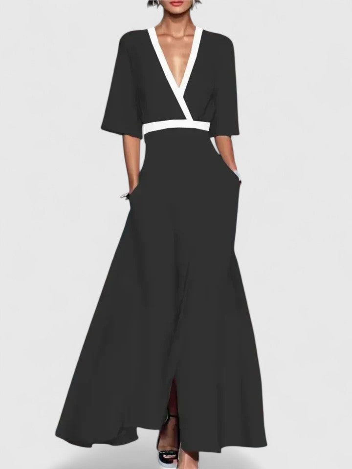 Aimee | Élégante Robe Maxi à Fleurs