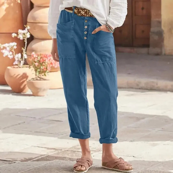 Auravessa – Pantalon à coupe décontractée