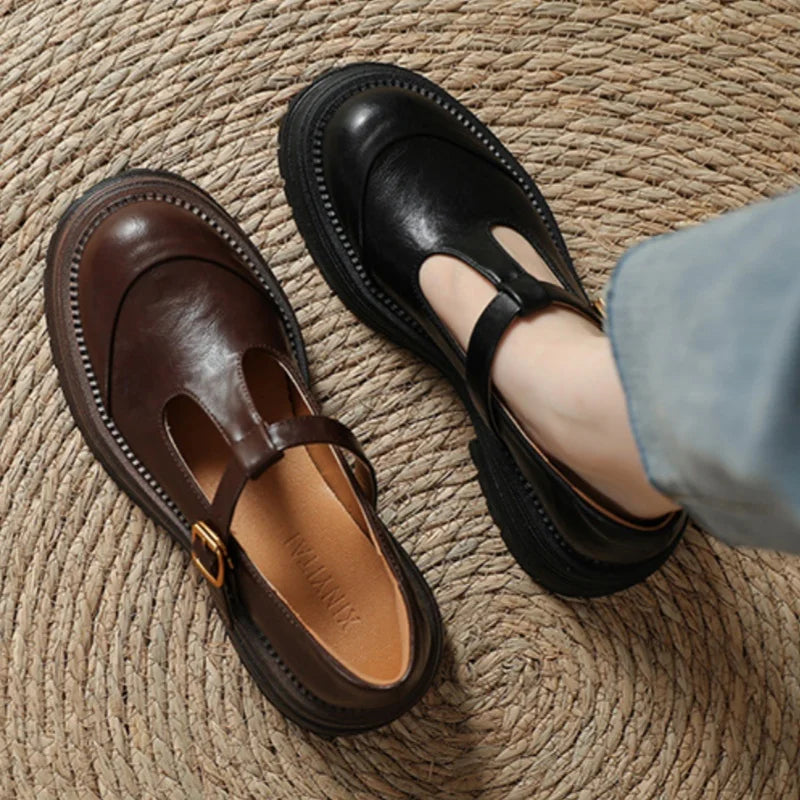 Farisse T-Bar Mary Jane Shoes