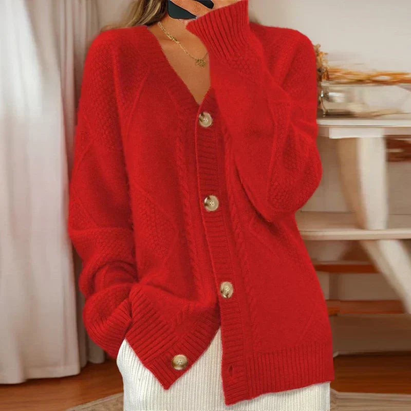 Éloise | Cardigan en Tricot à Motif Câble