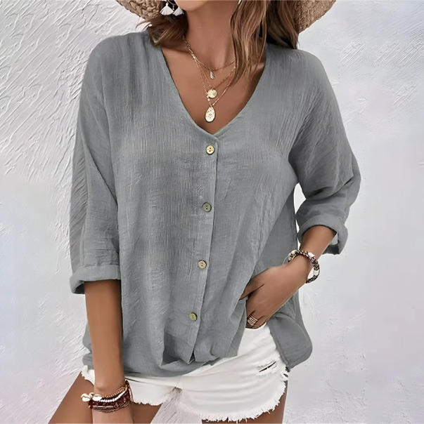 Giana | Blouse Décontractée Boutonnée