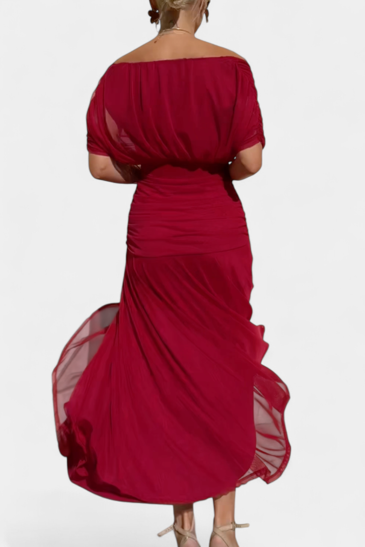 ABIGAIL | ROBE LONGUE À COL EN V FLORAL