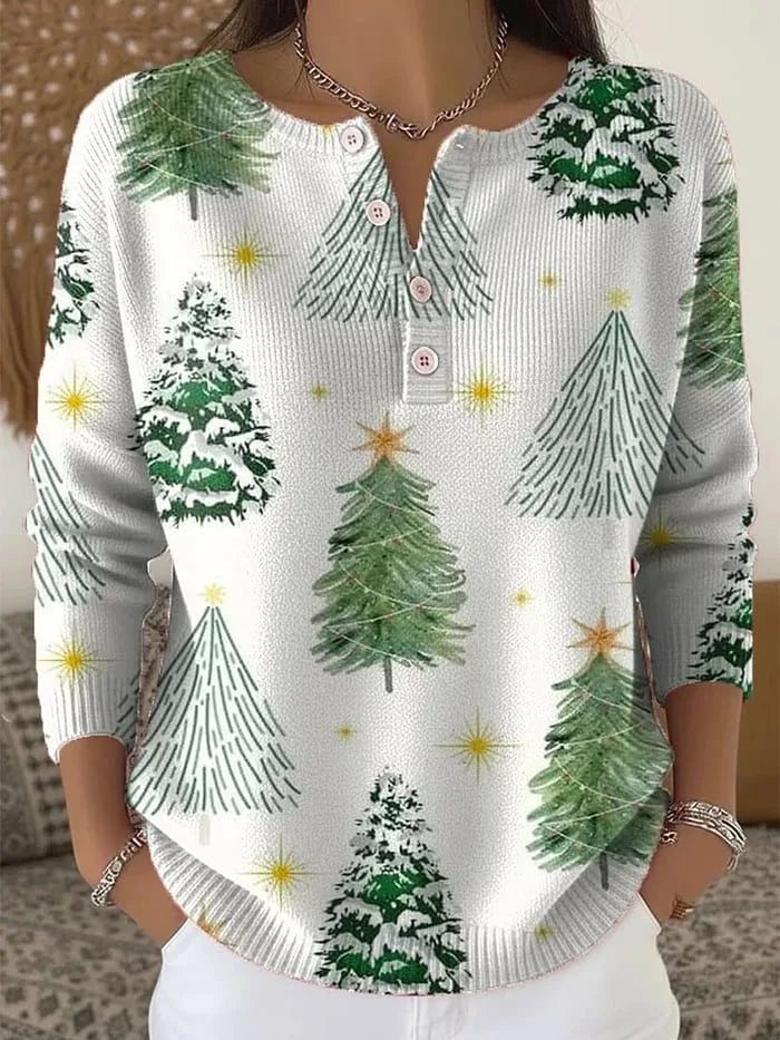 Elora Pine | Christmas Pull Henley