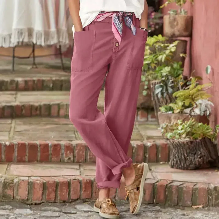 Auravessa – Pantalon à coupe décontractée