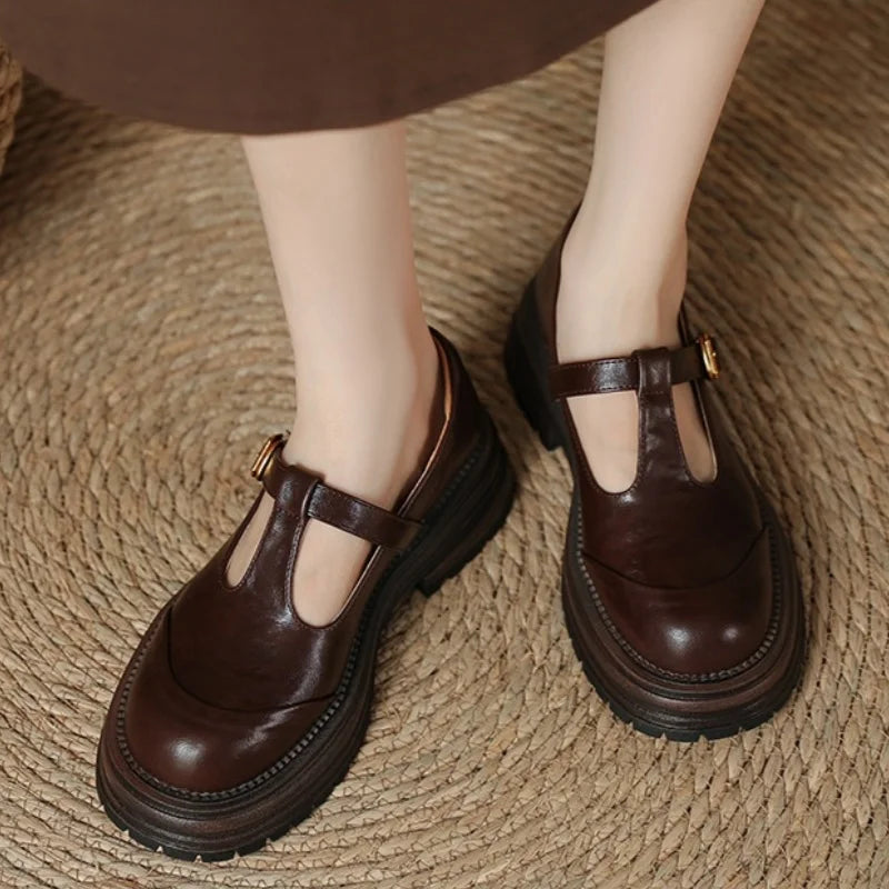 Farisse T-Bar Mary Jane Shoes