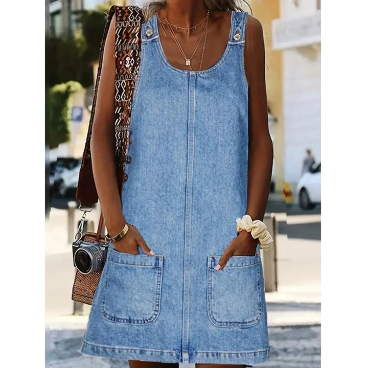 Robe Saylor™ Style Denim Décontracté