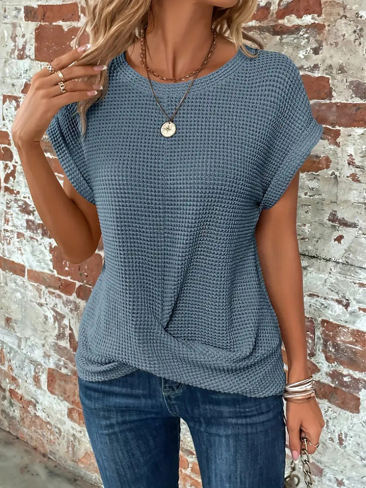 Sophie - T-shirt à Col Rond avec Motif Cœurr