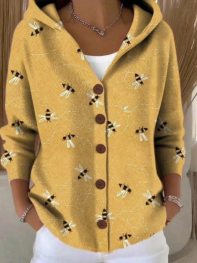 Cassidy | Cardigan Long Artistique et Confortable