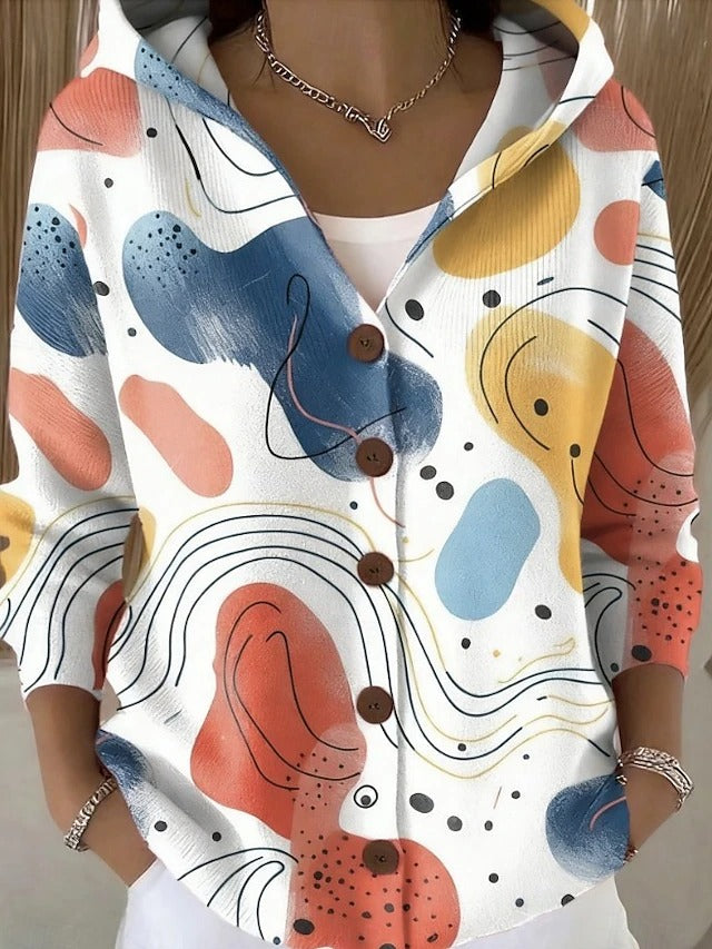 Cassidy | Cardigan Long Artistique et Confortable