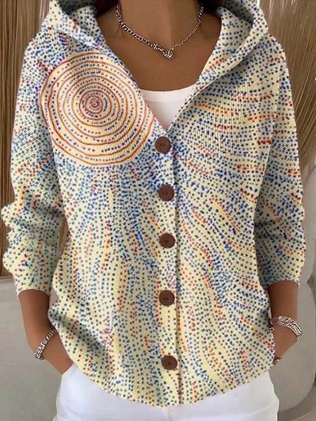 Cassidy | Cardigan Long Artistique et Confortable