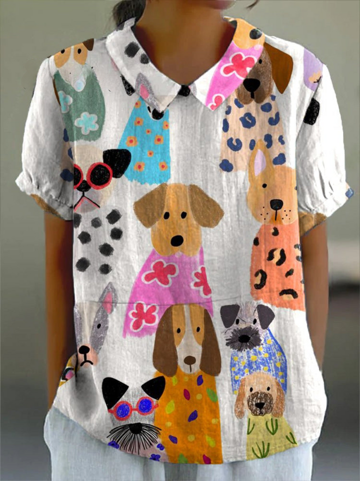 Tilly | Printed Dog Design Chemise
