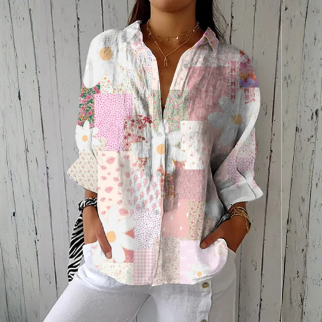 Ava | Marguerite Patchwork Blouse