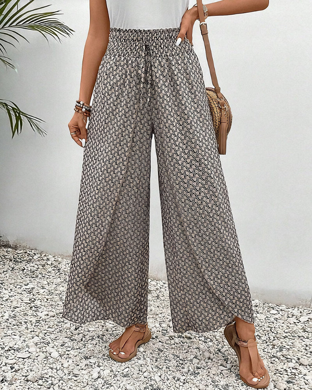 Jessica | Pantalon Large Décontracté
