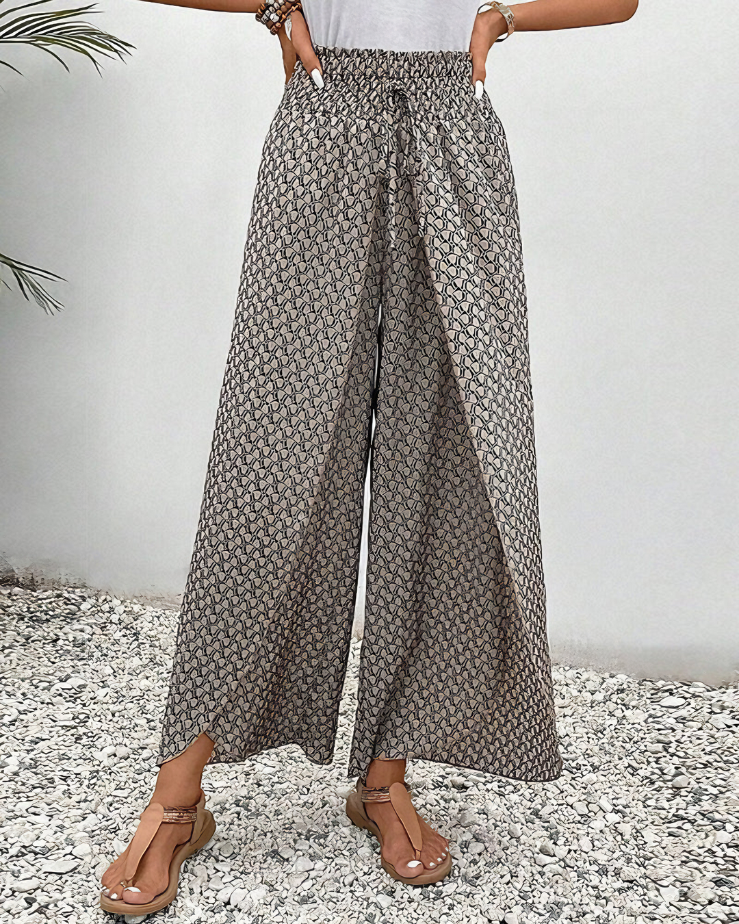 Jessica | Pantalon Large Décontracté
