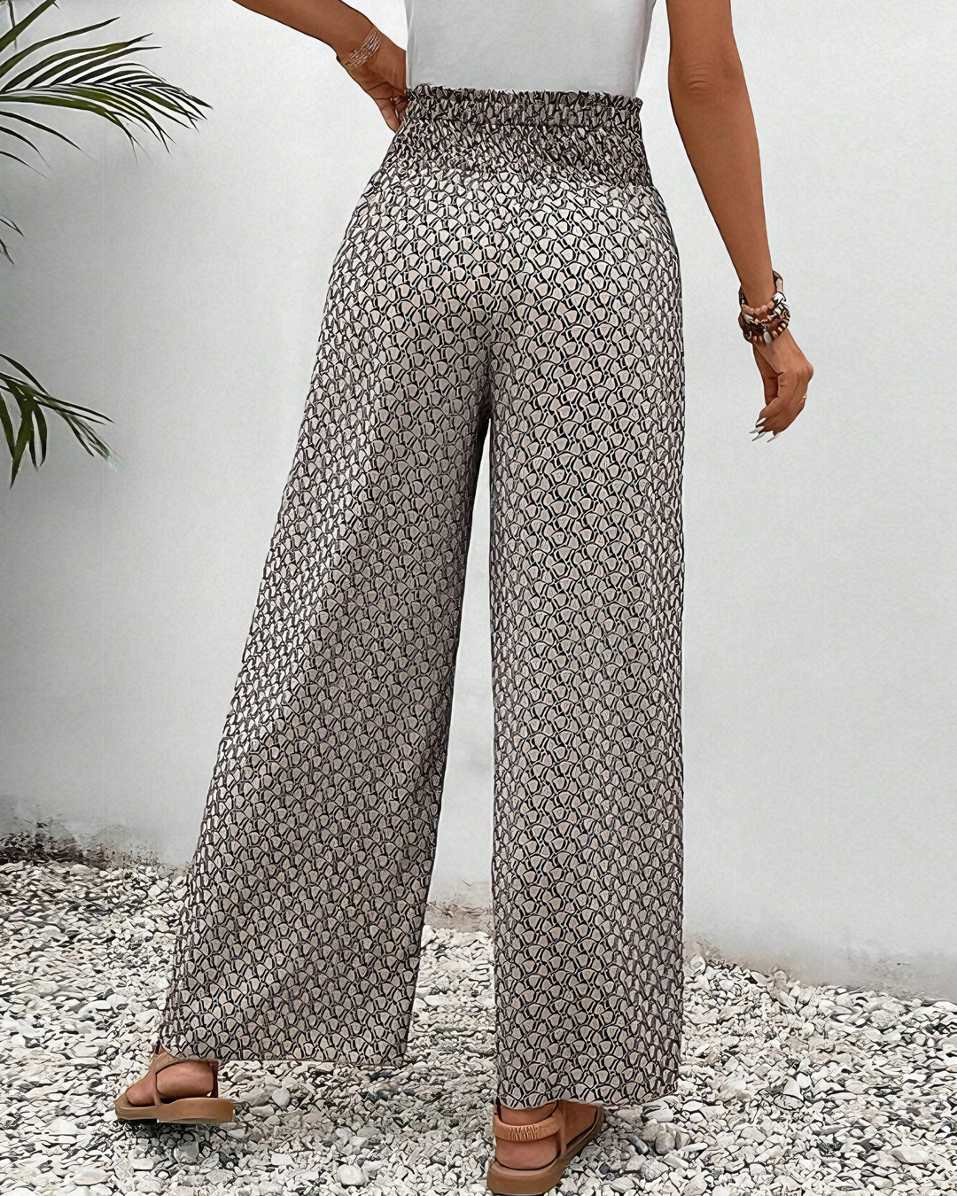 Jessica | Pantalon Large Décontracté