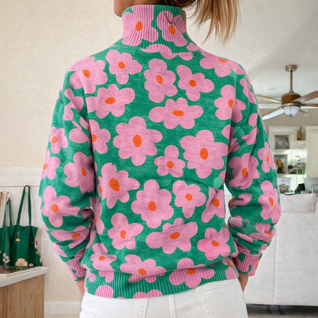 Aspen | Pull en maille florale