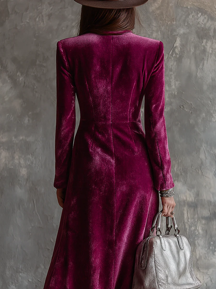 Isabel | Maxi Velvet Blazer Dress