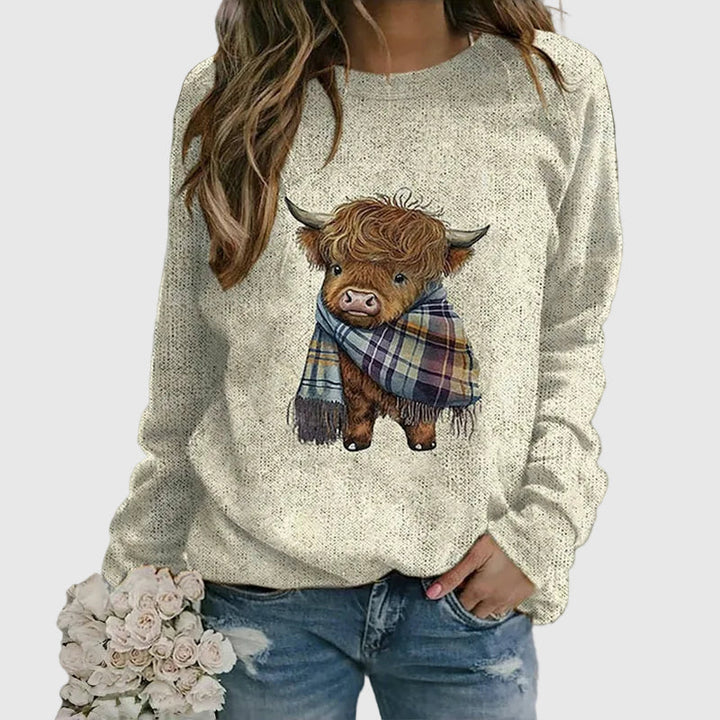 Mária | Pull Confortable à Motif Animal
