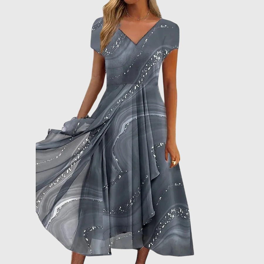 Aubrielle™ | Fluid Midi Robe