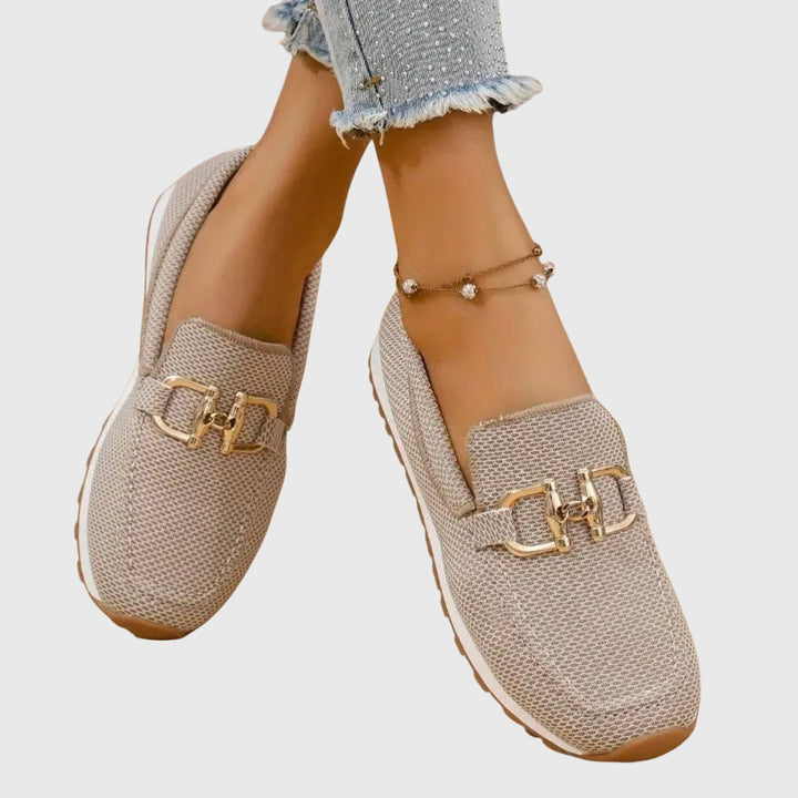 NILA Orthopedic Loafers with Basket Weave Design
