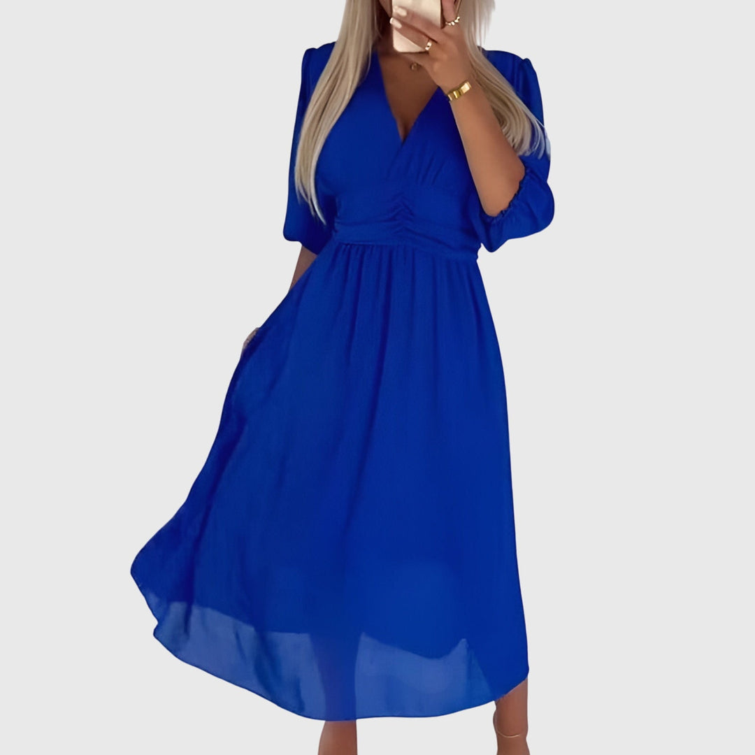 Chloe™ | Légère Robe en Chiffon de Soie