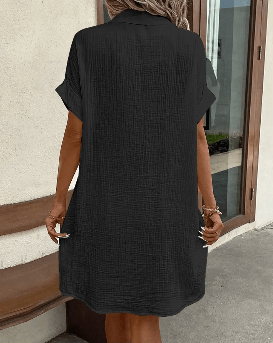 Lucette | Chemise Robe à Boutons