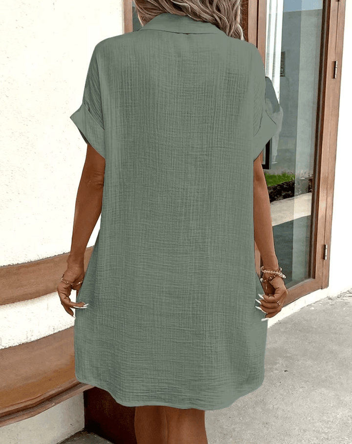 Lucette | Chemise Robe à Boutons