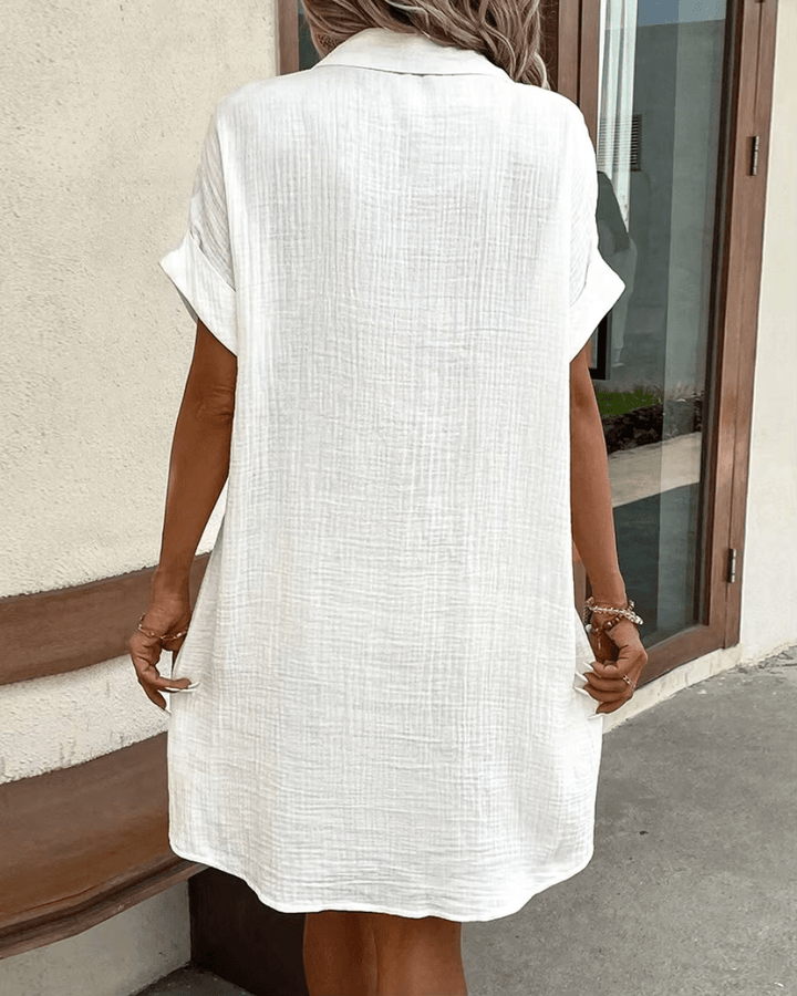 Lucette | Chemise Robe à Boutons