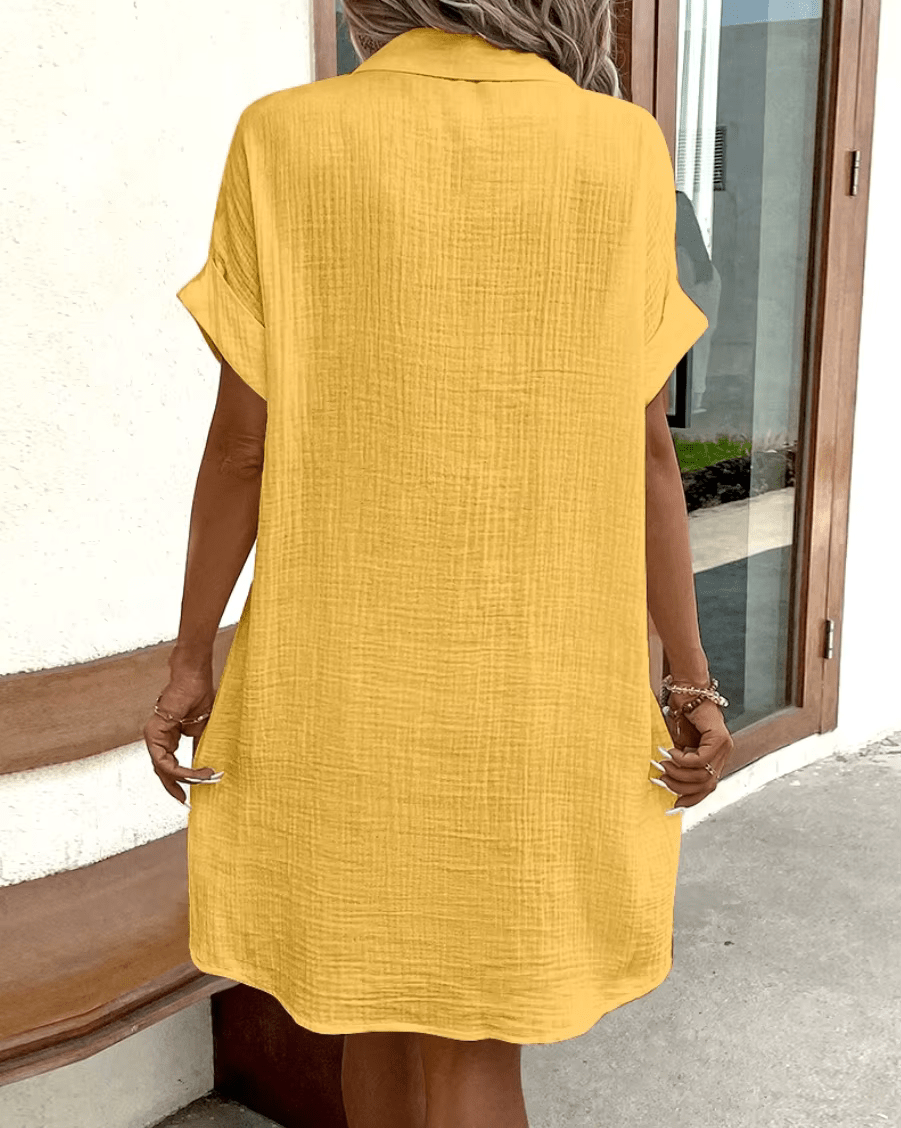 Lucette | Chemise Robe à Boutons