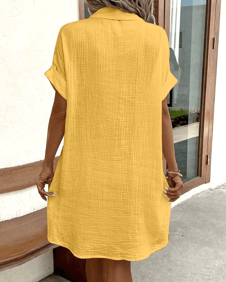 Lucette | Chemise Robe à Boutons