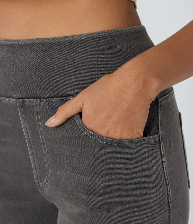 Solène – Jean à jambe large, coupe décontractée