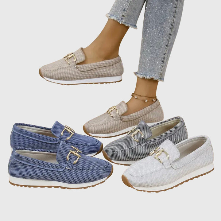 NILA Orthopedic Loafers with Basket Weave Design