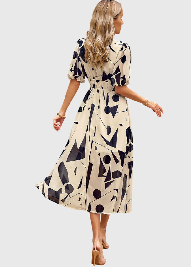 Merlin™ | Flattering Floral Midi Robe